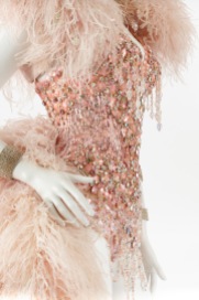 Costume worn by Kylie Minogue in Kylie Showgirl: Homecoming Tour, 2006. Designed by John Galliano. Gift of Kylie Minogue, 2008. Arts Centre Melbourne, Performing Arts Collection. Photograph by Jeremy Dillon.