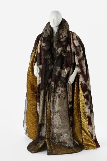 Cloak worn by John Nobbs as Banquo in The Chronicle of Macbeth, Playbox Theatre, 1992. Designed by Tadashi Suzuki. Gift of the Playbox Theatre, 1997. Arts Centre Melbourne, Performing Arts Collection. Photograph by Jeremy Dillon.